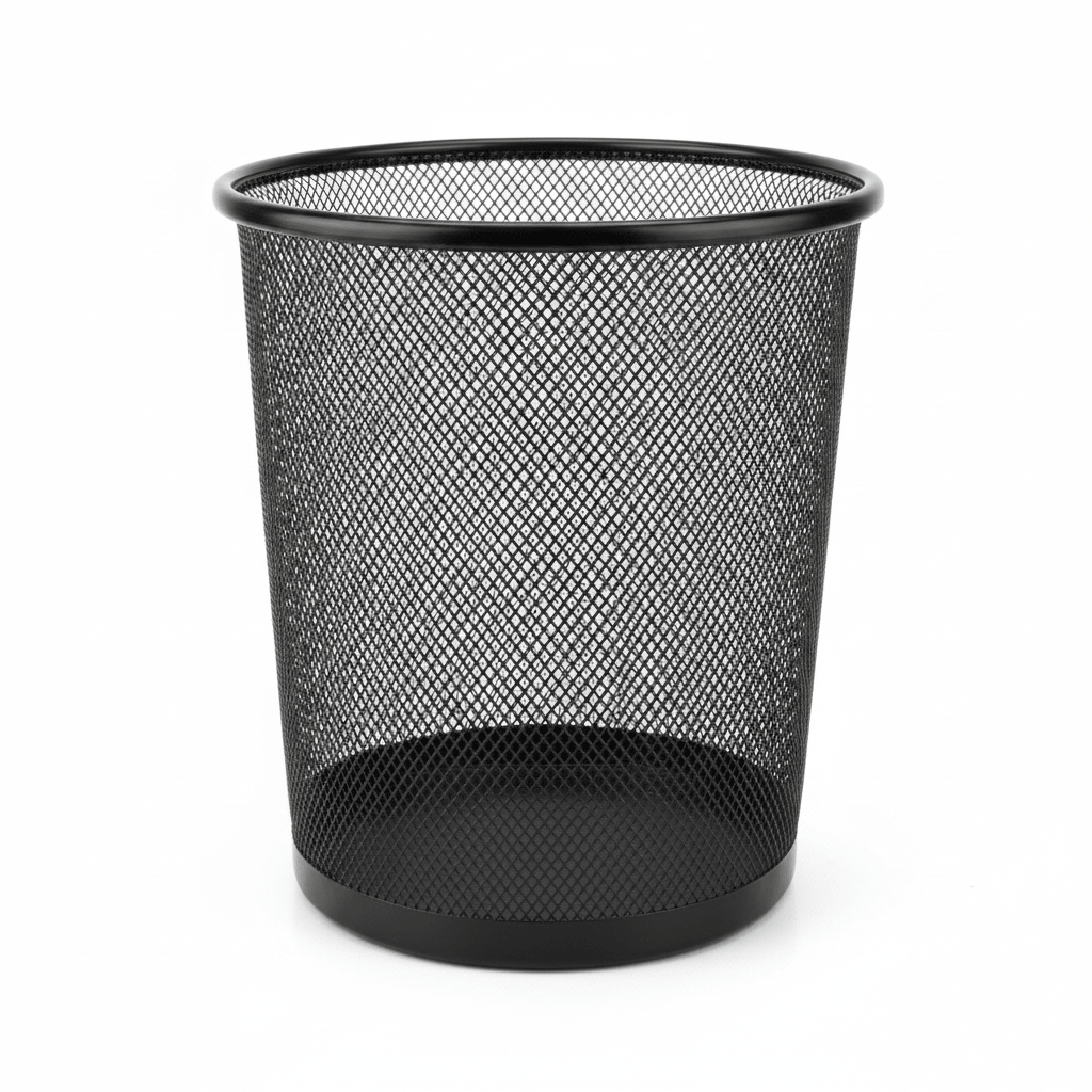 Black Metal Mesh Dustbin - 28×26 cm - Al Kabayel Discount CentreBlack Metal Mesh Dustbin - 28×26 cmOrganizers & AccessoriesAKDCAl Kabayel Discount Centre