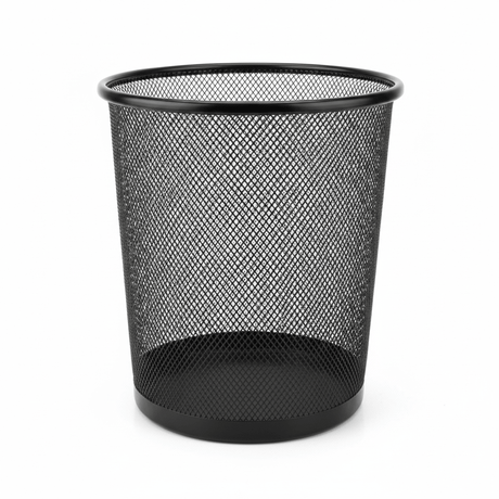 Black Metal Mesh Dustbin - 28×26 cm - Al Kabayel Discount CentreBlack Metal Mesh Dustbin - 28×26 cmOrganizers & AccessoriesAKDCAl Kabayel Discount Centre