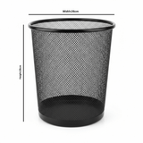 Black Metal Mesh Dustbin - 28×26 cm - Al Kabayel Discount CentreBlack Metal Mesh Dustbin - 28×26 cmOrganizers & AccessoriesAKDCAl Kabayel Discount Centre