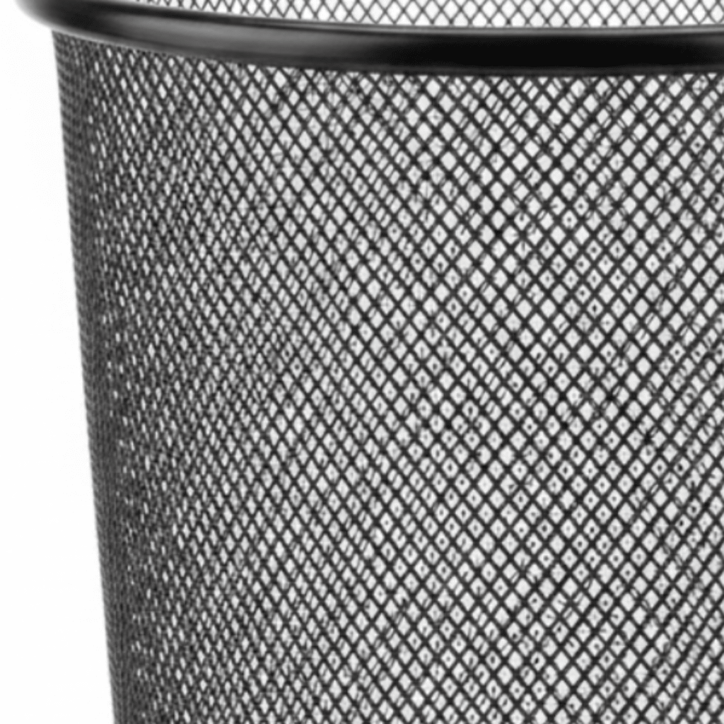 Black Metal Mesh Dustbin - 28×26 cm - Al Kabayel Discount CentreBlack Metal Mesh Dustbin - 28×26 cmOrganizers & AccessoriesAKDCAl Kabayel Discount Centre