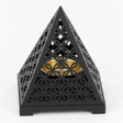 Black Pyramid Incense Burner — Geometric Lattice | Matte Black & Gold | 14×11cm - Al Kabayel Discount CentreBlack Pyramid Incense Burner — Geometric Lattice | Matte Black & Gold | 14×11cmIncense BurnerAKDCAl Kabayel Discount Centre