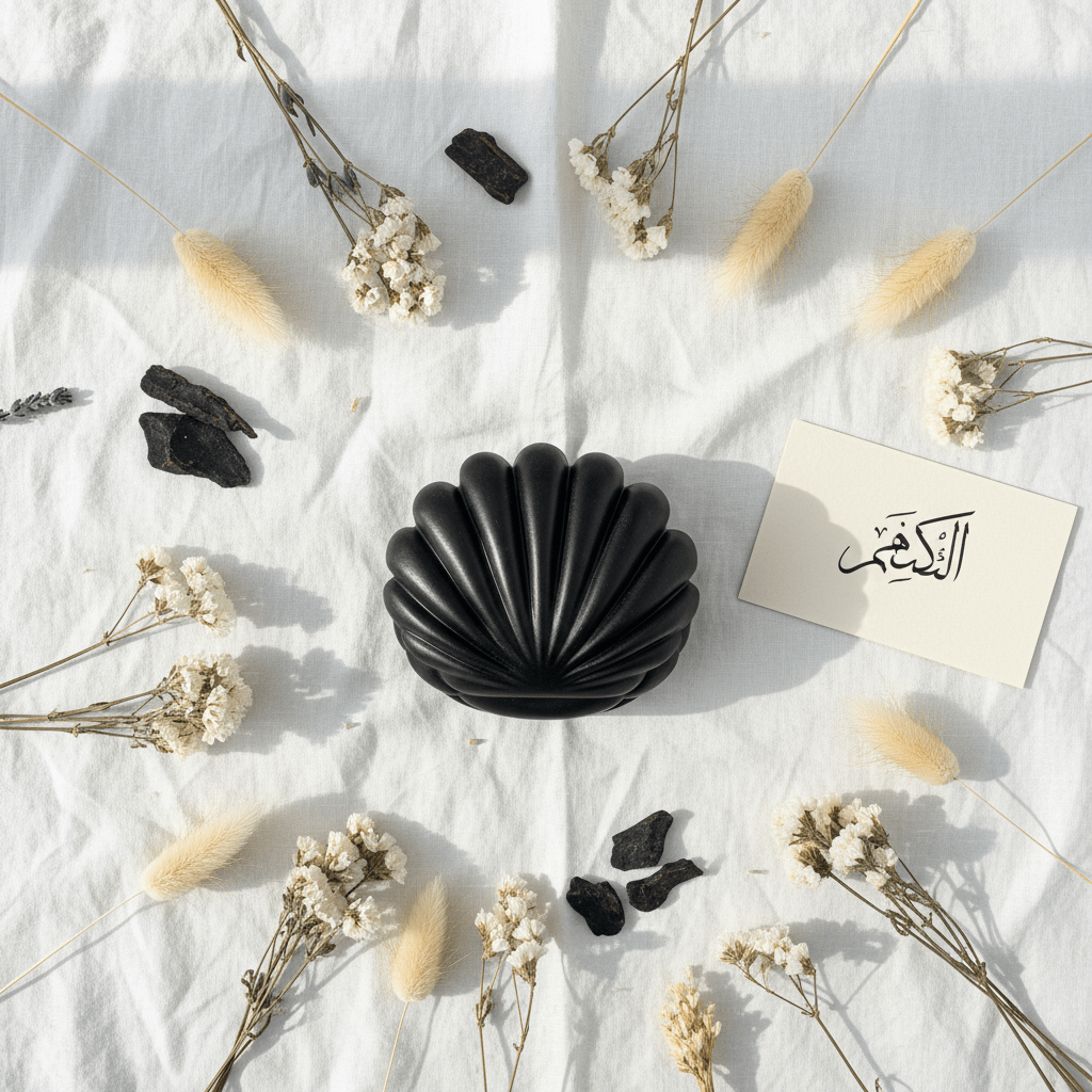 Black Shell Incense Burner — Matte Finish with Gold Brass Insert | 14cm - Al Kabayel Discount CentreBlack Shell Incense Burner — Matte Finish with Gold Brass Insert | 14cmIncense burnerAKDCAl Kabayel Discount Centre