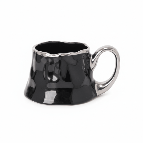 Black & Silver Ceramic Mug — 300ml - Al Kabayel Discount CentreBlack & Silver Ceramic Mug — 300mlMugsAKDCAl Kabayel Discount Centre