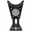 Black & Silver Chalk Incense Burner | Handcrafted Arabic Decor | 16×7cm - Al Kabayel Discount CentreBlack & Silver Chalk Incense Burner | Handcrafted Arabic Decor | 16×7cmIncense burnerAKDCAl Kabayel Discount Centre