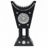 Black & Silver Chalk Incense Burner | Handcrafted Arabic Decor | 16×7cm - Al Kabayel Discount CentreBlack & Silver Chalk Incense Burner | Handcrafted Arabic Decor | 16×7cmIncense burnerAKDCAl Kabayel Discount Centre