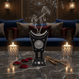 Black & Silver Chalk Incense Burner | Handcrafted Arabic Decor | 16×7cm - Al Kabayel Discount CentreBlack & Silver Chalk Incense Burner | Handcrafted Arabic Decor | 16×7cmIncense burnerAKDCAl Kabayel Discount Centre