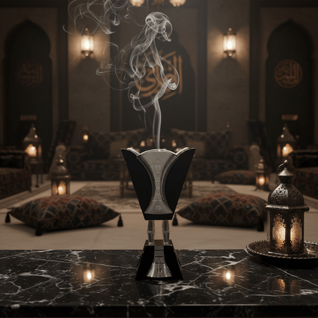 Black & Silver Metal Incense Burner — 21×12 cm - Al Kabayel Discount CentreBlack & Silver Metal Incense Burner — 21×12 cmIncense burnerAKDCAl Kabayel Discount Centre