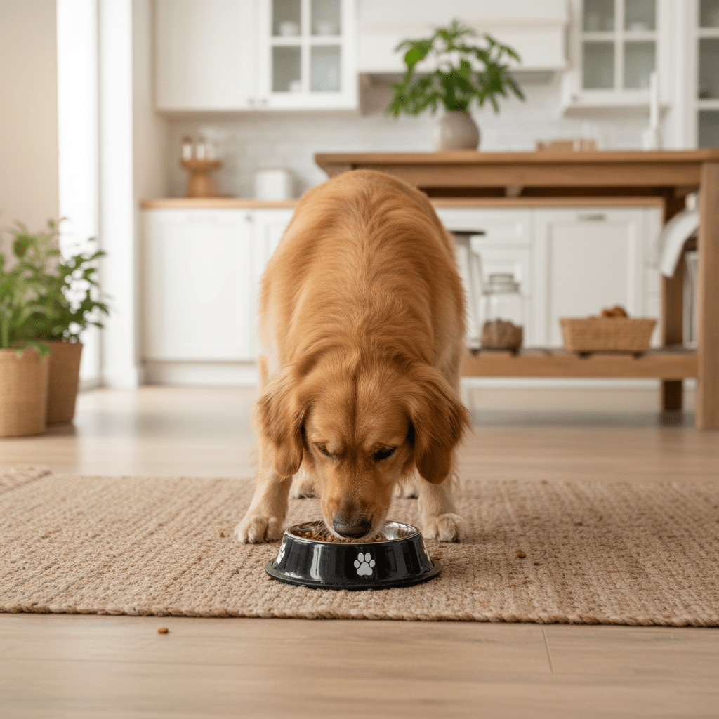 Black & Silver Stainless Steel Pet Feeding Bowl with Paw Print Design – 16cm - Al Kabayel Discount CentreBlack & Silver Stainless Steel Pet Feeding Bowl with Paw Print Design – 16cmPet SuppliesAKDCAl Kabayel Discount Centre