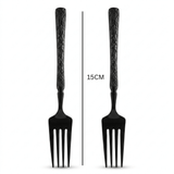 Black Stainless Steel Forks Set of 6 - 15cm - Al Kabayel Discount CentreBlack Stainless Steel Forks Set of 6 - 15cmForkAKDCAl Kabayel Discount Centre