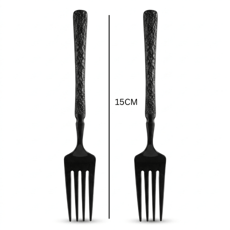 Black Stainless Steel Forks Set of 6 - 15cm - Al Kabayel Discount CentreBlack Stainless Steel Forks Set of 6 - 15cmForkAKDCAl Kabayel Discount Centre