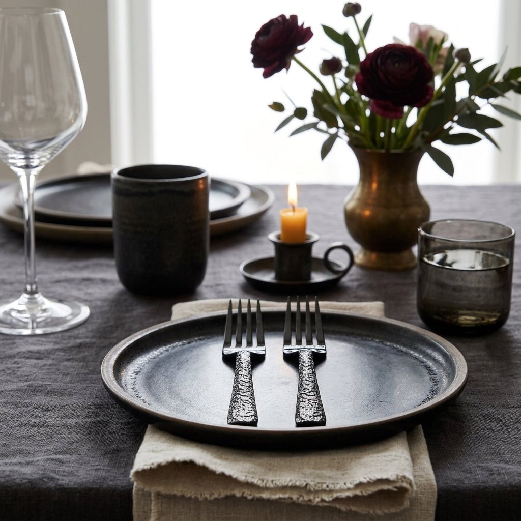 Black Stainless Steel Forks Set of 6 - 20cm - Al Kabayel Discount CentreBlack Stainless Steel Forks Set of 6 - 20cmForkAKDCAl Kabayel Discount Centre