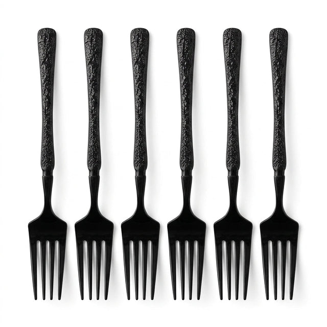Black Stainless Steel Forks Set of 6 - 20cm - Al Kabayel Discount CentreBlack Stainless Steel Forks Set of 6 - 20cmForkAKDCAl Kabayel Discount Centre