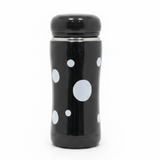 Black & White Polka Dot Stainless Steel Vacuum Bottle — 320ml - Al Kabayel Discount CentreBlack & White Polka Dot Stainless Steel Vacuum Bottle — 320mlWater bottlesAKDCAl Kabayel Discount Centre