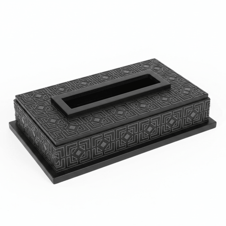 Black Wooden Tissue Box — Islamic Geometric Pattern | 23×12 cm - Al Kabayel Discount CentreBlack Wooden Tissue Box — Islamic Geometric Pattern | 23×12 cmNapkin Holders & Tissue BoxAKDCAl Kabayel Discount Centre