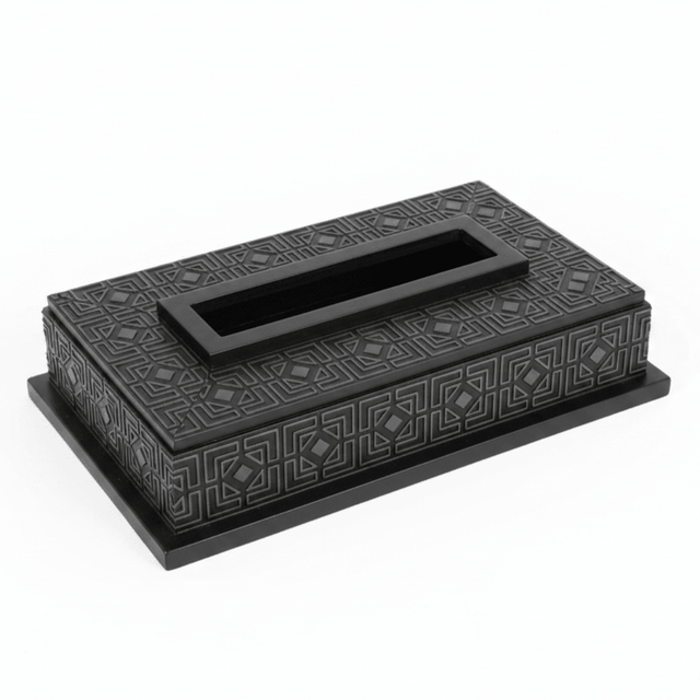 Black Wooden Tissue Box — Islamic Geometric Pattern | 23×12 cm - Al Kabayel Discount CentreBlack Wooden Tissue Box — Islamic Geometric Pattern | 23×12 cmNapkin Holders & Tissue BoxAKDCAl Kabayel Discount Centre