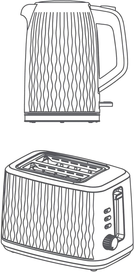 BLACK+DECKER 1.7L Kettle & 7 - Level Browning Control Toaster - Ideal for Hot Beverages, Soups, Cooking - Defrost, Reheat, Cancel Buttons - LED Indicator - Wide Slots - Concealed Coil - Black - MBF90 - B5 - Al Kabayel Discount CentreBLACK+DECKER 1.7L Kettle & 7 - Level Browning Control Toaster - Ideal for Hot Beverages, Soups, Cooking - Defrost, Reheat, Cancel Buttons - LED Indicator - Wide Slots - Concealed Coil - Black - MBF90 - B5ToastersBLACK & DECKERAl Kabayel Discount Centre