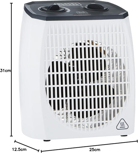 Black+Decker 2000W Vertical Fan Heater, White, 1.44 Kg, Hx310"Min - Al Kabayel Discount CentreBlack+Decker 2000W Vertical Fan Heater, White, 1.44 Kg, Hx310"MinFans/HeatersBLACK & DECKERAl Kabayel Discount Centre
