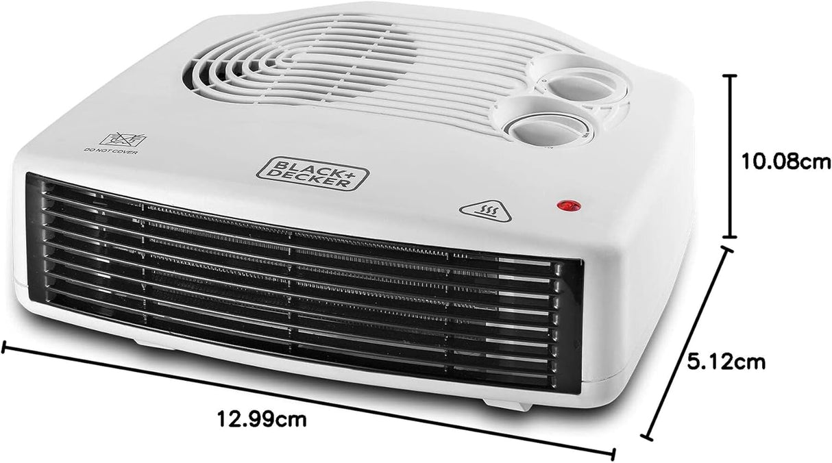 Black+Decker 2400W Horizontal Fan Heater, White, Hx230 - B5 - Al Kabayel Discount CentreBlack+Decker 2400W Horizontal Fan Heater, White, Hx230 - B5Fans/HeatersBLACK & DECKERAl Kabayel Discount Centre