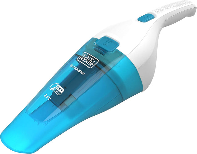BLACK+DECKER 3.6V 1.5Ah Li - Ion Cordless Wet & Dry Dustbuster Handheld Vacuum, White/Blue - WDC115WA - B5 - Al Kabayel Discount CentreBLACK+DECKER 3.6V 1.5Ah Li - Ion Cordless Wet & Dry Dustbuster Handheld Vacuum, White/Blue - WDC115WA - B5Vacuum CleanersBLACK & DECKERAl Kabayel Discount Centre