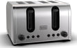 Black+Decker 4 - Slice Toaster, 2100W Double - Sided Heating, 6 Browning Levels, Defrost, Reheat, Cancel Functions, Extra - Wide Slots, Dual Browning Control, Removable Crumb Tray, Silver - ET444 - B5 - Al Kabayel Discount CentreBlack+Decker 4 - Slice Toaster, 2100W Double - Sided Heating, 6 Browning Levels, Defrost, Reheat, Cancel Functions, Extra - Wide Slots, Dual Browning Control, Removable Crumb Tray, Silver - ET444 - B5ToastersBLACK & DECKERAl Kabayel Discount Centre