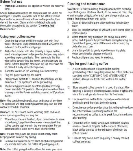 Black&Decker 750W 10 Cup Coffee Maker/Coffee Machine With Glass Carafe For Drip Coffee, Silver/Black - Dcm750S - B5, 2 Years Warranty - Al Kabayel Discount CentreBlack&Decker 750W 10 Cup Coffee Maker/Coffee Machine With Glass Carafe For Drip Coffee, Silver/Black - Dcm750S - B5, 2 Years WarrantyCoffee MakersBLACK & DECKERAl Kabayel Discount Centre