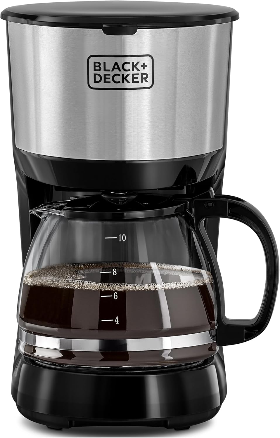 Black&Decker 750W 10 Cup Coffee Maker/Coffee Machine With Glass Carafe For Drip Coffee, Silver/Black - Dcm750S - B5, 2 Years Warranty - Al Kabayel Discount CentreBlack&Decker 750W 10 Cup Coffee Maker/Coffee Machine With Glass Carafe For Drip Coffee, Silver/Black - Dcm750S - B5, 2 Years WarrantyCoffee MakersBLACK & DECKERAl Kabayel Discount Centre