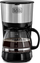 Black&Decker 750W 10 Cup Coffee Maker/Coffee Machine With Glass Carafe For Drip Coffee, Silver/Black - Dcm750S - B5, 2 Years Warranty - Al Kabayel Discount CentreBlack&Decker 750W 10 Cup Coffee Maker/Coffee Machine With Glass Carafe For Drip Coffee, Silver/Black - Dcm750S - B5, 2 Years WarrantyCoffee MakersBLACK & DECKERAl Kabayel Discount Centre