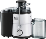 Black+Decker Juice Extractor 600W with 2 Speed Controls 65mm Feeding Chute Dishwasher Safe JE600 B5 White - Al Kabayel Discount CentreBlack+Decker Juice Extractor 600W with 2 Speed Controls 65mm Feeding Chute Dishwasher Safe JE600 B5 WhiteBlenders, Mixers & Food ProcessorsBLACK & DECKERAl Kabayel Discount Centre