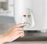 BLACK+DECKER Rice Cooker, 400W, 1L Capacity, Removable Nonstick Bowl, Steaming Tray, Glass Lid, Cool - Touch Design, Auto Warm Function, Water Level Indicator, Quick Meals, 220 - 240V, White - RC1050 - B5 - Al Kabayel Discount CentreBLACK+DECKER Rice Cooker, 400W, 1L Capacity, Removable Nonstick Bowl, Steaming Tray, Glass Lid, Cool - Touch Design, Auto Warm Function, Water Level Indicator, Quick Meals, 220 - 240V, White - RC1050 - B5Rice CookersBLACK & DECKERAl Kabayel Discount Centre