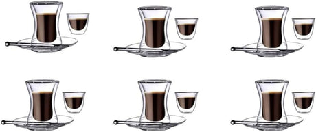 BLACKSTONE 24pcs Tea Set (6pcs Cawa Cup - 70ml, 6pcs Cup - 100ml, 6pcs Saucer, 6pcs Stirrer) - Al Kabayel Discount CentreBLACKSTONE 24pcs Tea Set (6pcs Cawa Cup - 70ml, 6pcs Cup - 100ml, 6pcs Saucer, 6pcs Stirrer)Tea SetsBLACKSTONEAl Kabayel Discount Centre
