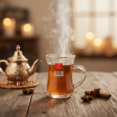 Blinkmax Compact Glass Tea Mug with Gold Rim & Handle, Lightweight Design 135ml - Al Kabayel Discount CentreBlinkmax Compact Glass Tea Mug with Gold Rim & Handle, Lightweight Design 135mlMugsBLINKMAXAl Kabayel Discount Centre