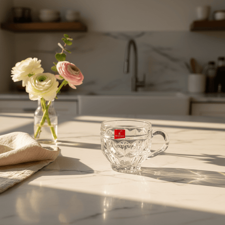 Blinkmax Elegant Glass Mug with Handle, Clear Minimalist Design 150ml - Al Kabayel Discount CentreBlinkmax Elegant Glass Mug with Handle, Clear Minimalist Design 150mlMugsBLINKMAXAl Kabayel Discount Centre