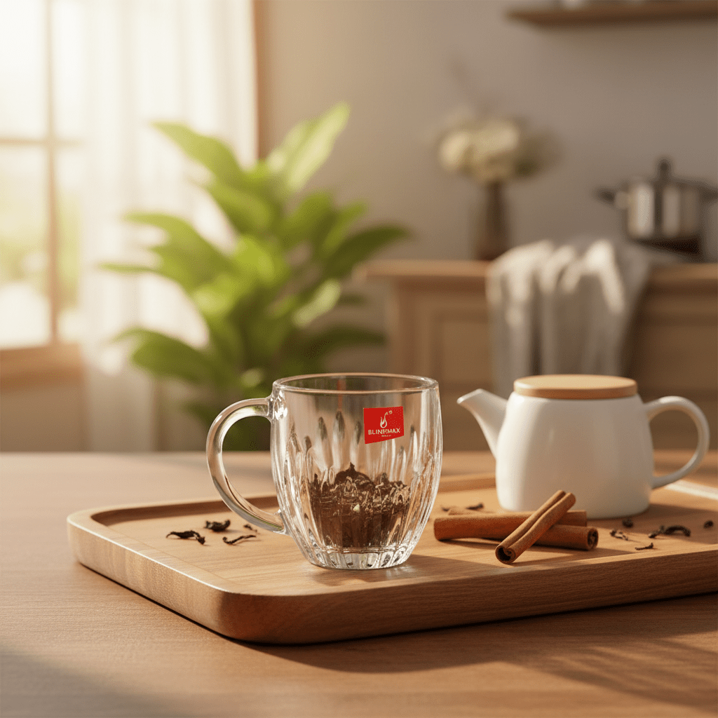 Blinkmax Elegant Glass Tea Mug with Comfortable Handle, Daily Use Drinkware 150ml - Al Kabayel Discount CentreBlinkmax Elegant Glass Tea Mug with Comfortable Handle, Daily Use Drinkware 150mlMugsBLINKMAXAl Kabayel Discount Centre