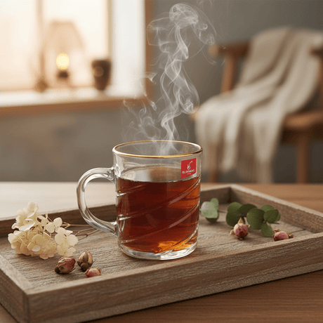 Blinkmax Elegant Glass Tea Mug with Gold Rim & Handle, Premium Design 180ml - Al Kabayel Discount CentreBlinkmax Elegant Glass Tea Mug with Gold Rim & Handle, Premium Design 180mlMugsBLINKMAXAl Kabayel Discount Centre