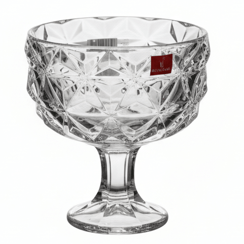 Blinkmax Footed Glass Candy Bowl – Stylish Elevated Serving Bowl for Sweets, Snacks & Dry Fruits 16×13 cm - Al Kabayel Discount CentreBlinkmax Footed Glass Candy Bowl – Stylish Elevated Serving Bowl for Sweets, Snacks & Dry Fruits 16×13 cmBowlsBLINKMAXAl Kabayel Discount Centre