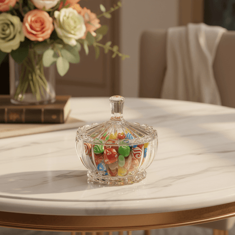 Blinkmax Glass Sugar Container with Lid Durable Everyday Sugar Storage Jar 10 x 10 cm - Al Kabayel Discount CentreBlinkmax Glass Sugar Container with Lid Durable Everyday Sugar Storage Jar 10 x 10 cmJars & Food SaversBLINKMAXAl Kabayel Discount Centre