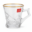 Blinkmax Premium Glass Mug with Gold Rim & Ergonomic Handle Design 180ml - Al Kabayel Discount CentreBlinkmax Premium Glass Mug with Gold Rim & Ergonomic Handle Design 180mlMugsBLINKMAXAl Kabayel Discount Centre