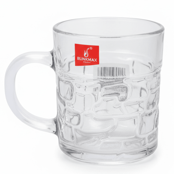 Blinkmax Transparent Glass Mug with Elegant Handle for Tea Coffee Home Use 210ml - Al Kabayel Discount CentreBlinkmax Transparent Glass Mug with Elegant Handle for Tea Coffee Home Use 210mlMugsBLINKMAXAl Kabayel Discount Centre