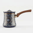 Blue & Black Decorative Metal Coffee Warmer with Mosaic Islamic Geometric Pattern, Wooden Handle & Lid – 600ml - Al Kabayel Discount CentreBlue & Black Decorative Metal Coffee Warmer with Mosaic Islamic Geometric Pattern, Wooden Handle & Lid – 600mlTea/Coffee PotsAKDCAl Kabayel Discount Centre