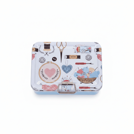 Blue Craft Tin Box – Decorative Metal Storage Case | 12.5 × 9 cm - Al Kabayel Discount CentreBlue Craft Tin Box – Decorative Metal Storage Case | 12.5 × 9 cmJars & Food SaversAKDCAl Kabayel Discount Centre