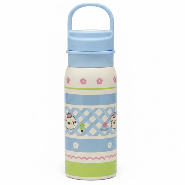 Blue & Cream Decorative Metal Water Bottle for Daily Hydration – 500 ml - Al Kabayel Discount CentreBlue & Cream Decorative Metal Water Bottle for Daily Hydration – 500 mlWater BottlesAKDCAl Kabayel Discount Centre