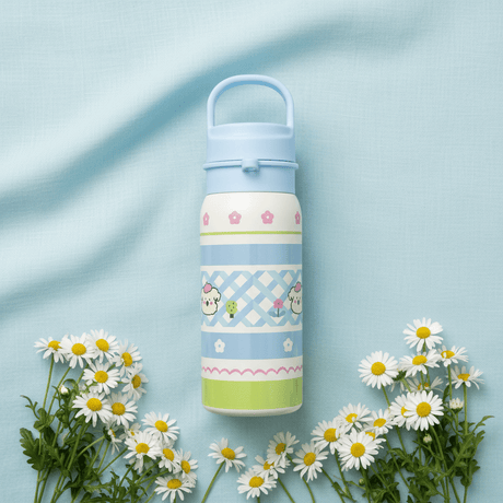 Blue & Cream Decorative Metal Water Bottle for Daily Hydration – 500 ml - Al Kabayel Discount CentreBlue & Cream Decorative Metal Water Bottle for Daily Hydration – 500 mlWater BottlesAKDCAl Kabayel Discount Centre