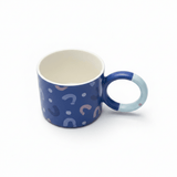 Blue Crescent Ceramic Mug 380ml | Elegant Ring Handle | Artisan Coffee & Tea Mug - Al Kabayel Discount CentreBlue Crescent Ceramic Mug 380ml | Elegant Ring Handle | Artisan Coffee & Tea MugMugsAKDCAl Kabayel Discount Centre