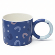 Blue Crescent Ceramic Mug 380ml | Elegant Ring Handle | Artisan Coffee & Tea Mug - Al Kabayel Discount CentreBlue Crescent Ceramic Mug 380ml | Elegant Ring Handle | Artisan Coffee & Tea MugMugsAKDCAl Kabayel Discount Centre