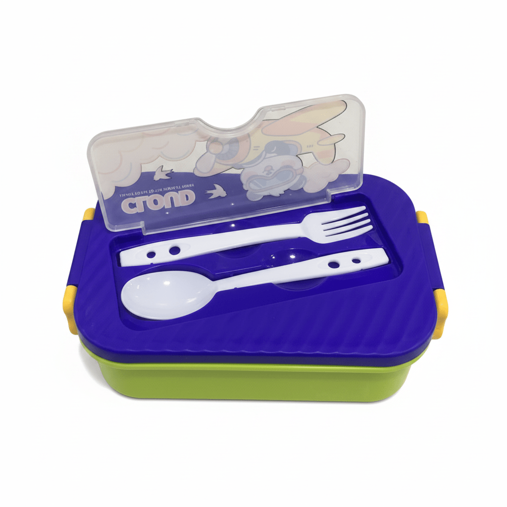 Blue & Green Cloud Panda Kids Plastic Lunch Box with Spoon & Fork – 20×13cm - Al Kabayel Discount CentreBlue & Green Cloud Panda Kids Plastic Lunch Box with Spoon & Fork – 20×13cmLunch BoxAKDCAl Kabayel Discount Centre