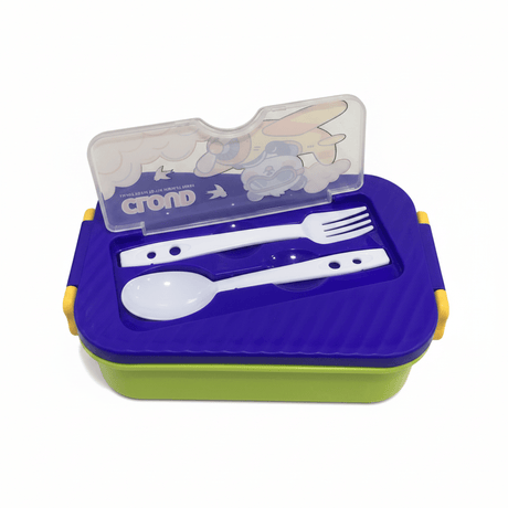 Blue & Green Cloud Panda Kids Plastic Lunch Box with Spoon & Fork – 20×13cm - Al Kabayel Discount CentreBlue & Green Cloud Panda Kids Plastic Lunch Box with Spoon & Fork – 20×13cmLunch BoxAKDCAl Kabayel Discount Centre