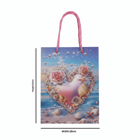 Blue & Pink Ocean Heart Paper Gift Bag - 23×18cm - Al Kabayel Discount CentreBlue & Pink Ocean Heart Paper Gift Bag - 23×18cmPacking & Wrapping SuppliesAKDCAl Kabayel Discount Centre