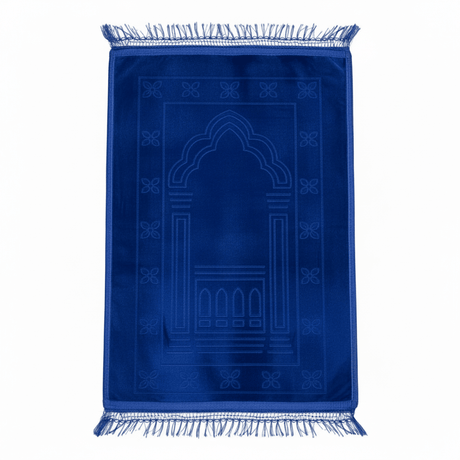 Blue Soft Velvet Prayer Mat – 100 × 65 cm - Al Kabayel Discount CentreBlue Soft Velvet Prayer Mat – 100 × 65 cmPrayer MatsAKDCAl Kabayel Discount Centre