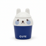Blue & White Ceramic Mug with Lid – 300ml - Al Kabayel Discount CentreBlue & White Ceramic Mug with Lid – 300mlMugsAKDCAl Kabayel Discount Centre