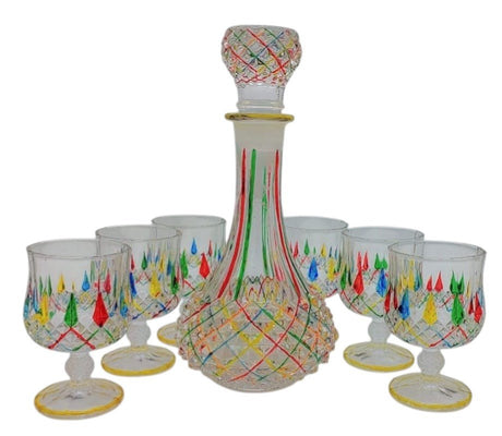 Bohemia 7pcs Drinkware Sets, 1000ml Bottle - 1pc, 250ml Cup - 6pcs, Multicolor, TRC - 17186 - Al Kabayel Discount CentreBohemia 7pcs Drinkware Sets, 1000ml Bottle - 1pc, 250ml Cup - 6pcs, Multicolor, TRC - 17186Drinkware SetsBOHEMIAAl Kabayel Discount Centre